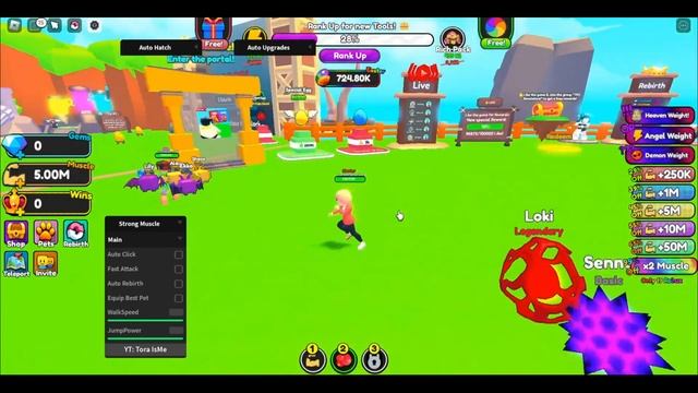 Strong Muscle Simulator [?EASTER] Script • Auto Farm • Auto Upgrade And More [Roblox] 2023 смотреть онлайн