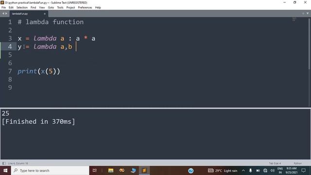 lambda function in python | Lesson - 19 | Python in Hindi смотреть онлайн
