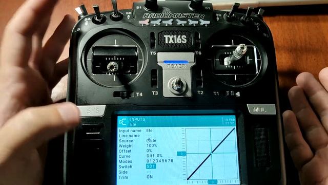 #3 Radiomaster TX16S: Создание модели, Input, Mixes