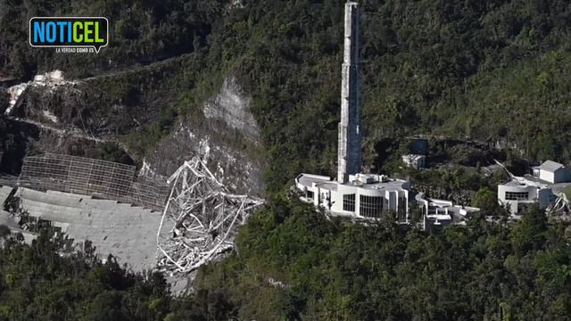 "El Observatorio ya no es": tomas aéreas del caído radiotelescopio de Arecibo смотреть онлайн