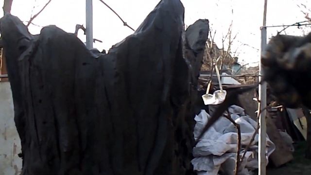 самый лучший цветочник на дачу в виде декоративного дерева из арт бетона мастер Очереднюк Сергей смотреть онлайн