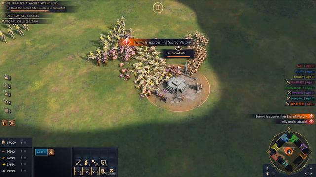 Age of Empires 4 - 4v4 CASTLE BLOOD AUTOMATIC RUSH | Multiplayer Gameplay смотреть онлайн