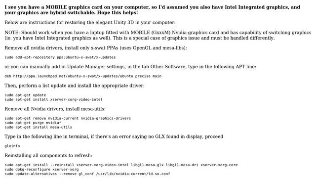 Ubuntu: How to install nvidia GeForce GT525M driver on Ubuntu12.04? смотреть онлайн