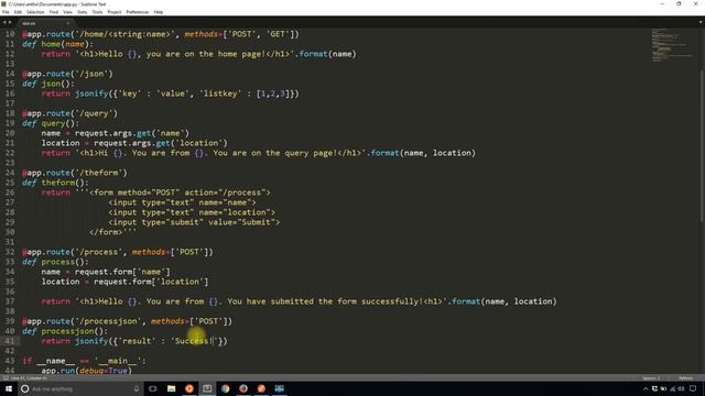 How to Handle Request JSON Data in Flask смотреть онлайн