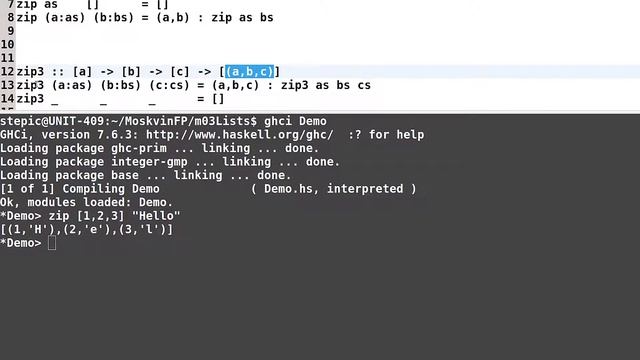 Haskell для начинающих - #60 урок. Рекурсия над несколькими списками смотреть онлайн