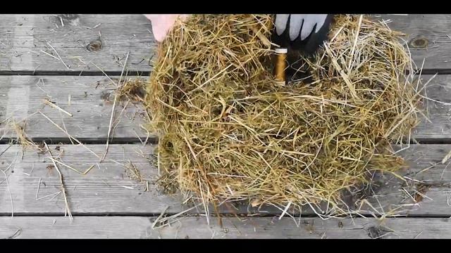 Основа для венка своими руками. Три варианта основ из травы или сена. смотреть онлайн