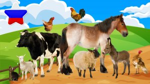 Угадай чей голос Животные для детей Звуки животных Как говорят животные&