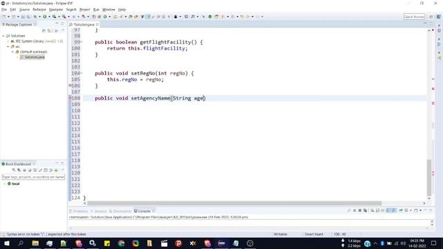 TCS CPA Java Handson coding Solution - Question 1 ( Adding Getters and Setters ) смотреть онлайн