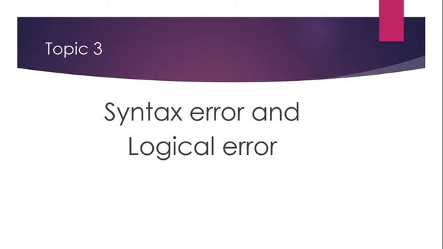 Command and Statement, Constant and Variable, Syntax error and Logical error, Direct and Indirect m смотреть онлайн