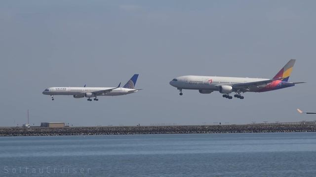 4K | Parallel Landing at San Francisco Airport смотреть онлайн
