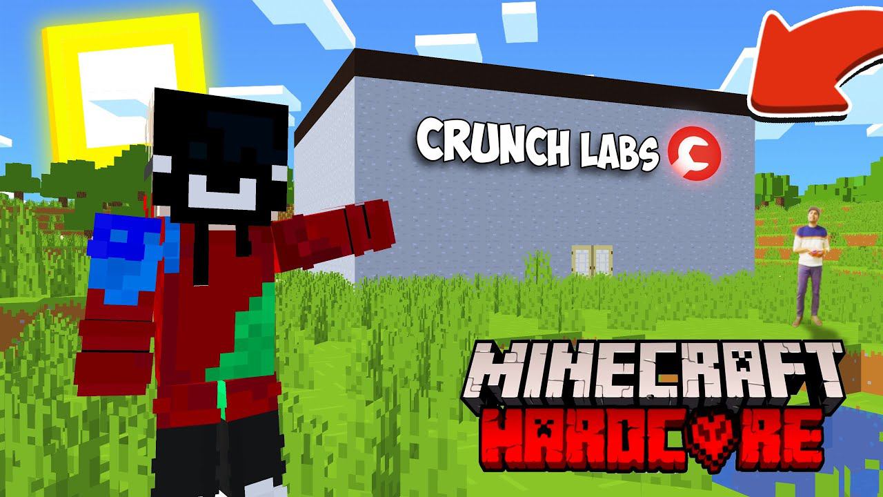 Я Построил Crunch Labs В МАЙНКРАФТ ХАРДКОРЕ! / Эмиль @MarkRober