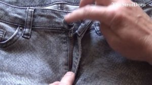 █ Расстёгивается МОЛНИЯ змейка на БРЮКАХ / 2-быстрых способа