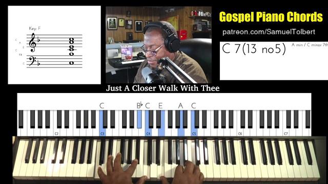 Gospel Piano Chords - Viewer Request - Just A Closer Walk With Thee смотреть онлайн