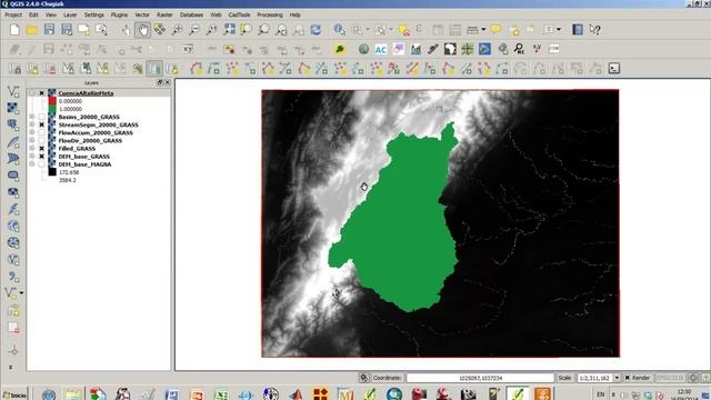Delimitación de Cuencas Hidrográficas en QGIS (GRASS) смотреть онлайн
