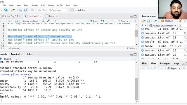 Two Way ANOVA and Post Hoc Analysis (Tukey) in R Studio || Dr. Atman Shah || SXCA смотреть онлайн