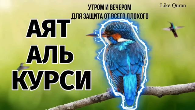 Аяталкурси آية الكرسي утром и вечером для защиты от всего плохого.