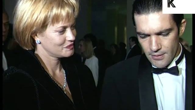 1995 Melanie Griffith And Antonio Banderas At Awards Ceremony