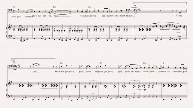 Tuba - She Loves You - The Beatles - Sheet Music, Chords, & Vocals смотреть онлайн
