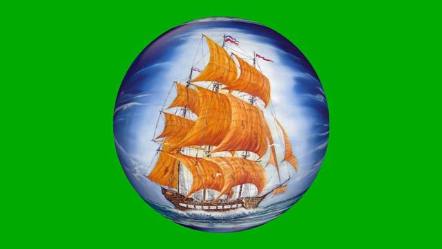 Футаж. "Парусник " Шар. Хромакей. Агимация. смотреть онлайн