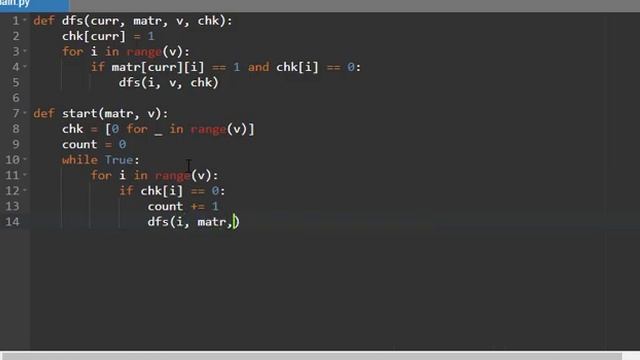 Решение задач. PYTHON. задан неориентированный граф с N вершинами и М ребрами смотреть онлайн