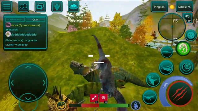 The Cursed Isle Pvp лучшая игра  #thecursed #гиганотозавр #дилофозавр #пвп #pvp