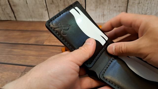 Бумажник из натуральной кожи ручной работы. смотреть онлайн