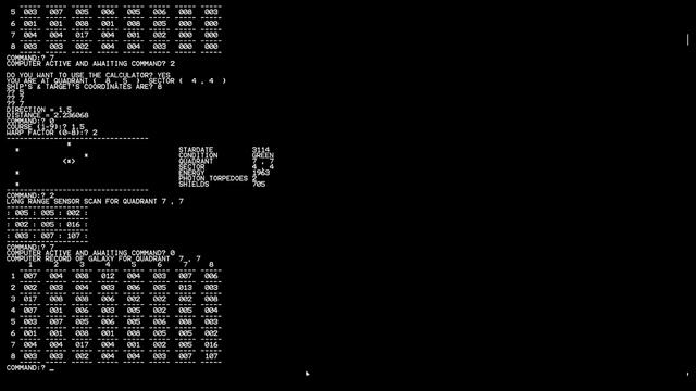 Overview and demo of the 1971 Star Trek game смотреть онлайн