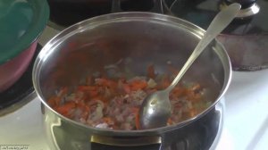 Каша солдатская-комбинированная (пшено,горох)  по-домашнему