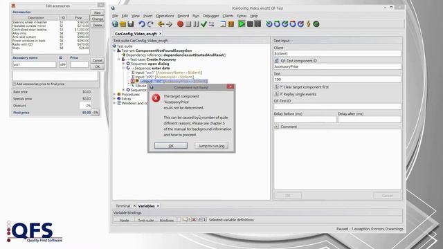 QF-Test ComponentNotFoundException - Simple case | GUI Test Tool for Java, Web, Android and Windows смотреть онлайн