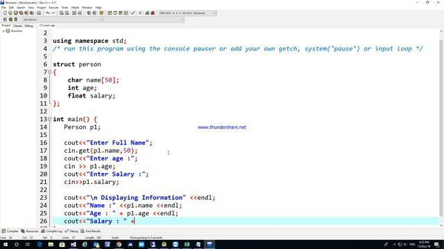 C++#8. Struct смотреть онлайн