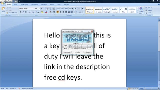free CD keys and keygen for call of duty and other games смотреть онлайн