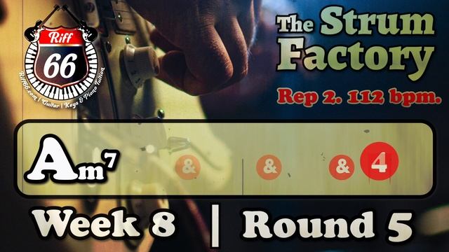 The Strum Factory - Week 8 - Round 5 (80, 112 & 136 bpm). & & & 4 & (U U U D U) смотреть онлайн
