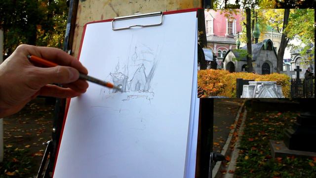 Наброски на пленэре, объект в среде смотреть онлайн