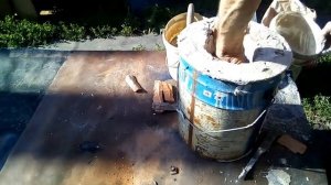 Самодельная печь для плавки цветных металлов медь, патунь, алюминий.