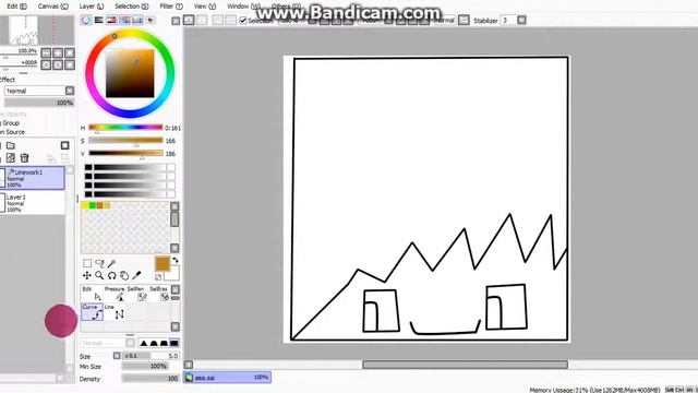 как рисовать скин в PaintTool SAI Ver.1 смотреть онлайн