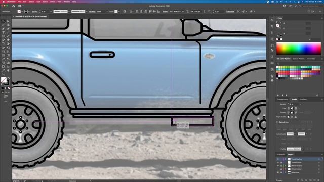 Adobe Illustrator Tutorial - How to Draw Flat Vector Truck Illustration смотреть онлайн