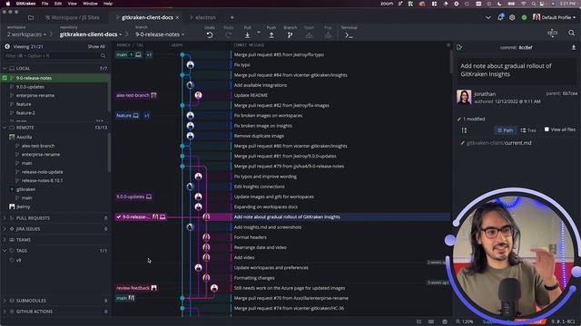 GitKraken Client Tutorials: Repo History w/ Commit Graph ✨ смотреть онлайн