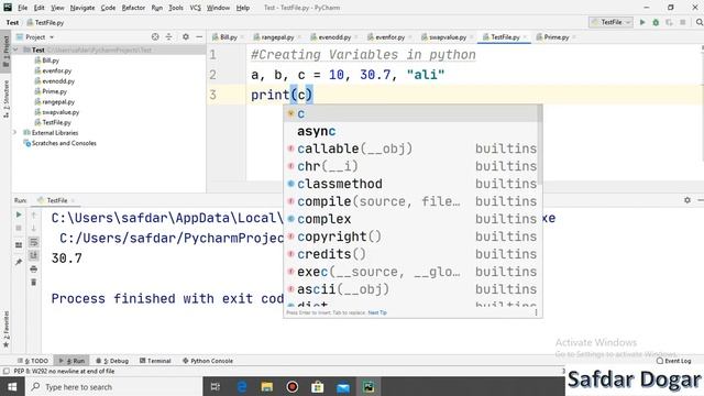 Variables in Python | Assign Values to Multiple Variables in Python | Python Tutorial for Beginners смотреть онлайн