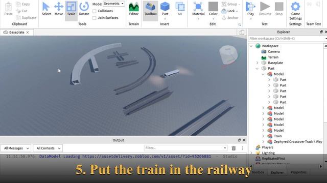 Roblox Tutorial for Train Game Creation - Part 1 - moving along the railway смотреть онлайн