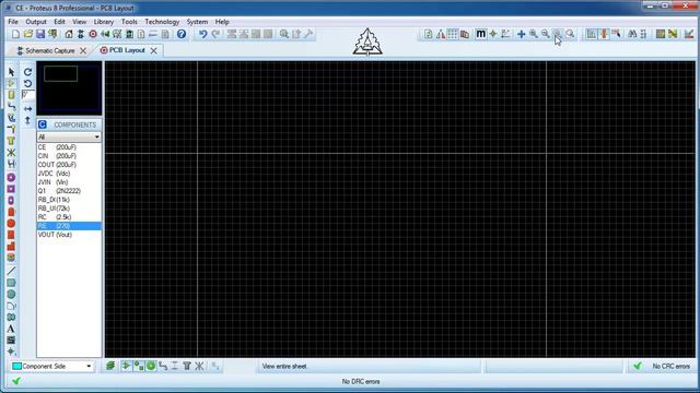 Proteus Tutorial,PCB Design,PCB of the Common Emitter Amplifier смотреть онлайн