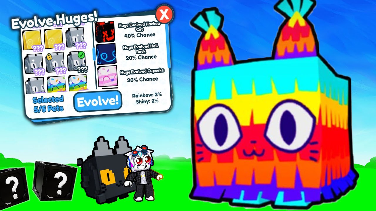 ЭВОЛЮЦИОНИРУЮ СВОИХ ХУГОВ В EVOLVED HUGE МАШИНЕ! PET SIMULATOR X смотреть онлайн