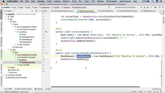 Mockito misuse - PotentialStubbingException смотреть онлайн