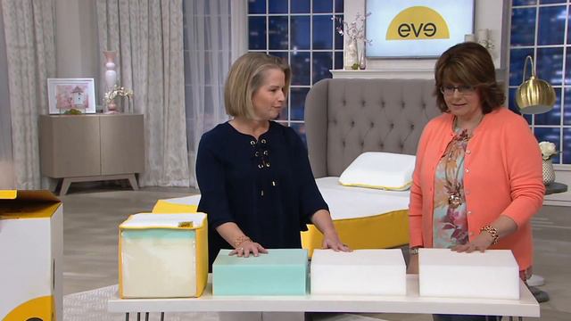 Eve Mattress Premium Memory Foam Bed In A Box with Pillow on QVC смотреть онлайн