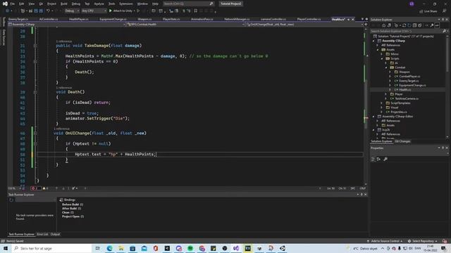 Unity Multiplayer RPG part 28 - Sync death animation and health with Mirror смотреть онлайн