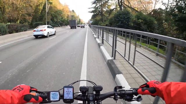ПО СОЧИ НА ЭЛЕКТРОБАЙКЕ!!! Адлер-Сочи-Олимпийская деревня-Адлер, ноябрь 2021, 85км, часть 2 смотреть онлайн
