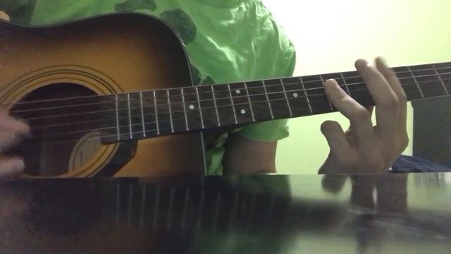 Nirvana - On A Plain acoustic guitar cover смотреть онлайн