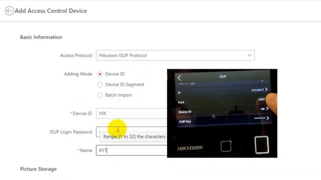 Как добавить Терминал контроля доступа MinMoe в HikCentral AC через ISUP смотреть онлайн
