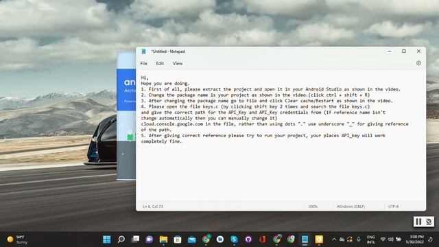 How to change API key and package name and to remove the warning of GCP api key in play store смотреть онлайн