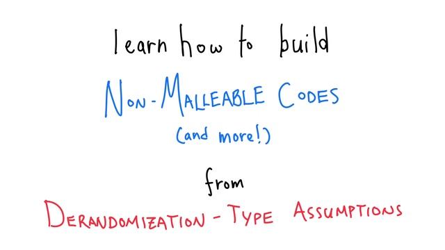 (Nondeterministic) Hardness vs. Non-Malleability смотреть онлайн