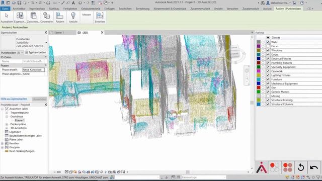 aurivus AI for Autodesk Revit with Leica BLK2GO data смотреть онлайн